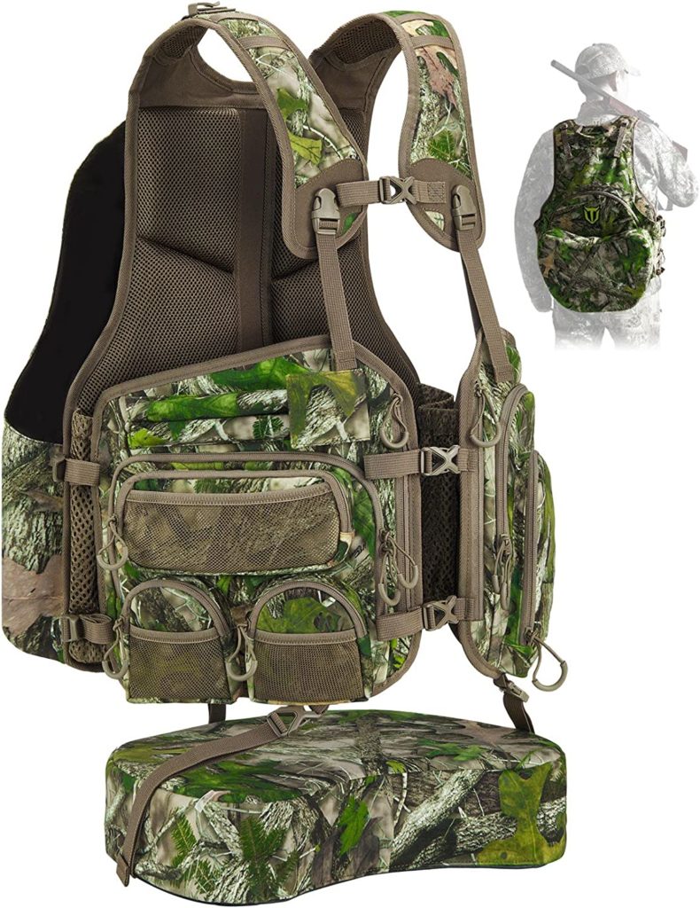 Photo of the TideWe Turkey Vest with seat on a white background.