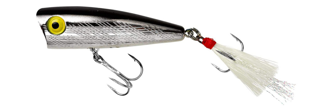 Product image of the Rebel Pop-R topwater lure.