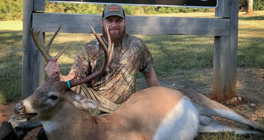 Great buck taken on a Georgia public land muzzleloader hunt.