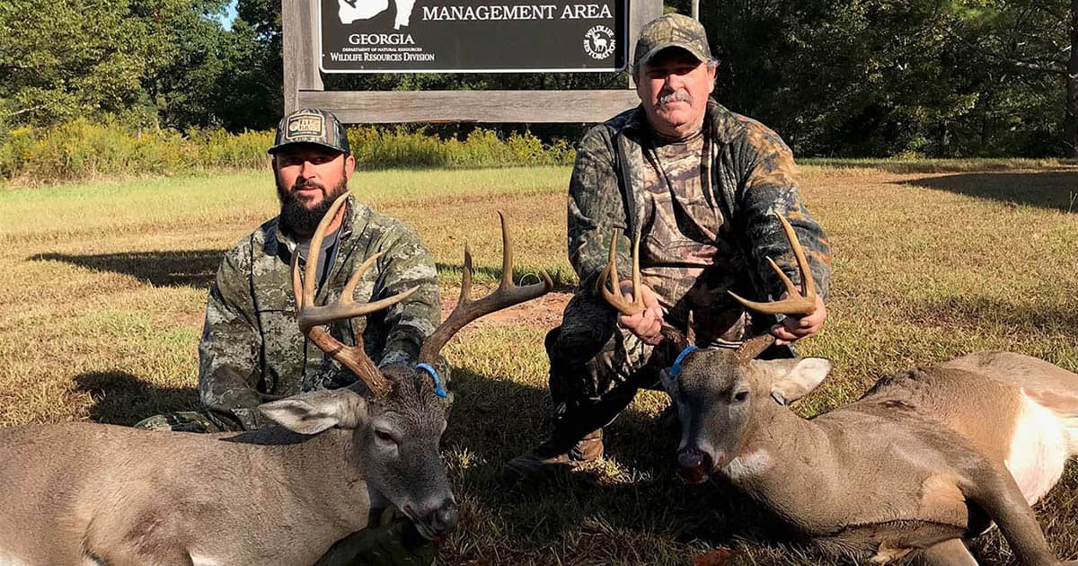 Two great bucks harvested on Joe Kurz WMA.