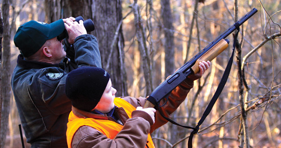 A youth squirrel hunter in Mississippi.